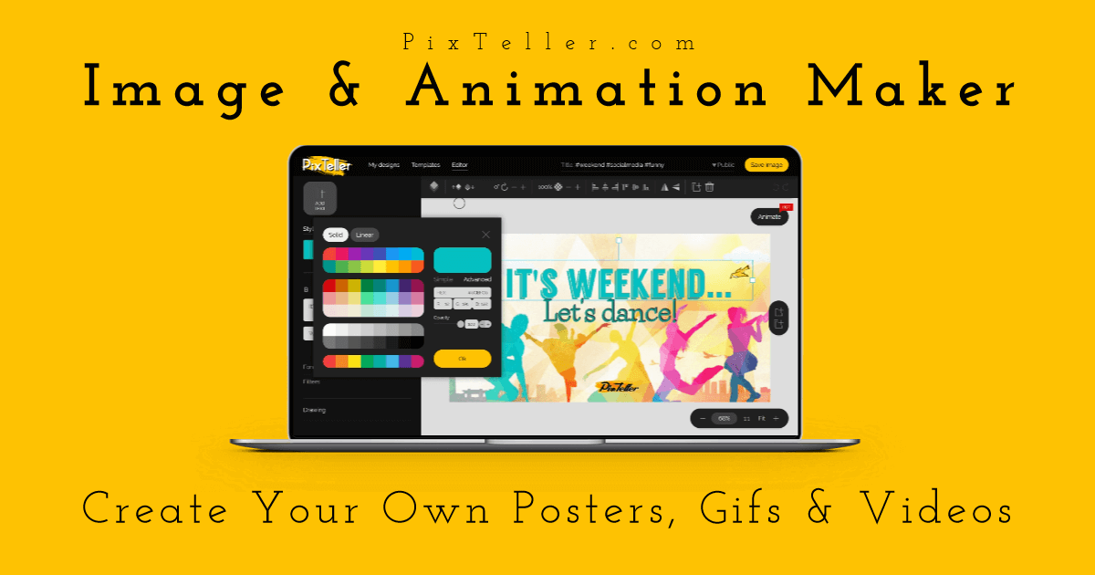 Free Image Editor & Animation Maker - PixTeller
