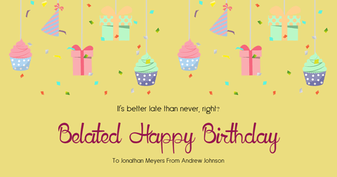 Birthday Card Example Easy to Customize