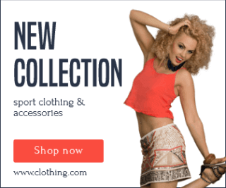 New Collection Sport Clothing and Accesories Large Rectangle Banner