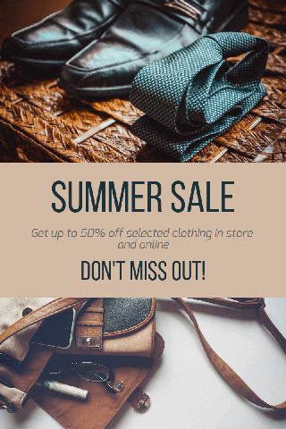 Summer Sale Photo Collage Poster Example