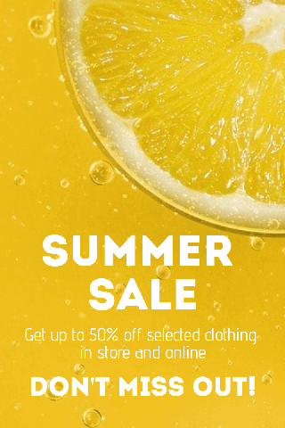 Summer Sale Poster Example