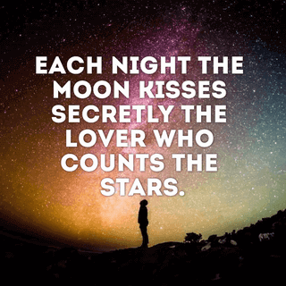 Editable Picture Quote with Sky and Stars Photo as Background
