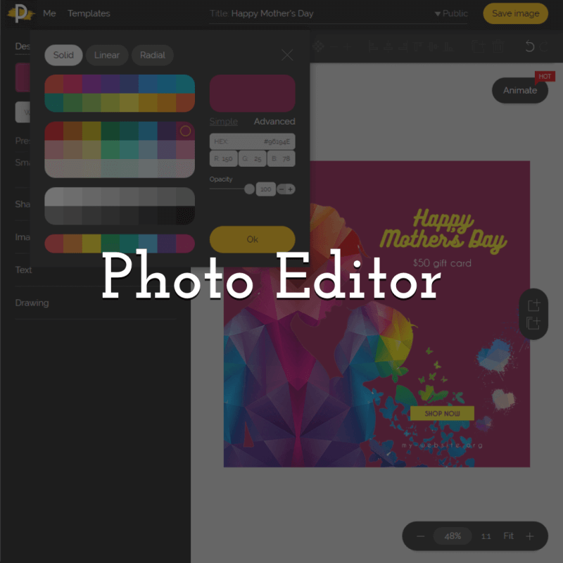 Free Image Editor & Animation Maker - PixTeller