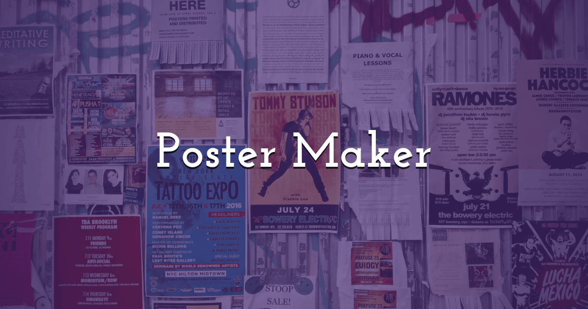 Free Poster Maker Create Custom Posters In Pixteller